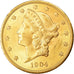 Coin, United States, Liberty Head, $20, Double Eagle, 1904, U.S. Mint