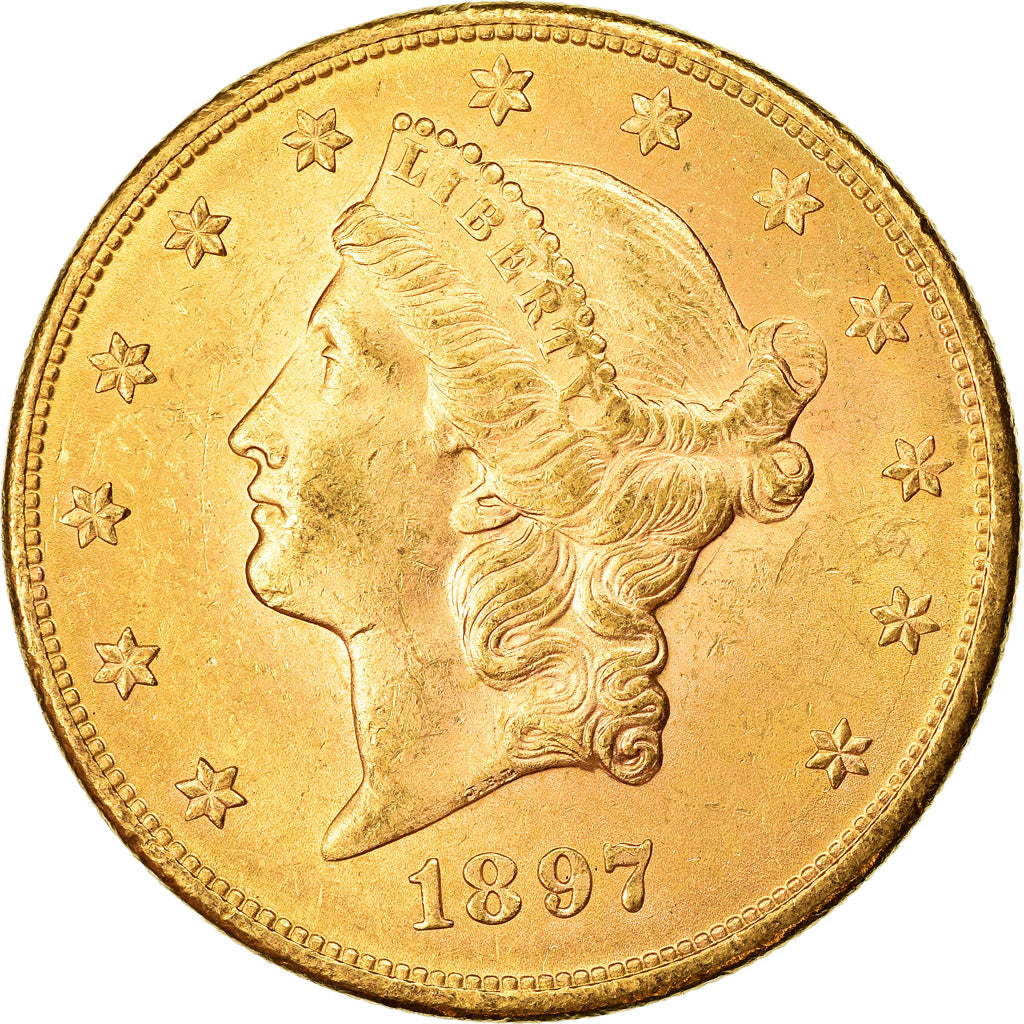 Moneta, Stati Uniti, Liberty Head, $20, Double Eagle, 1897, U.S. Mint