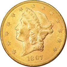 Moneta, Stati Uniti, Liberty Head, $20, Double Eagle, 1897, U.S. Mint