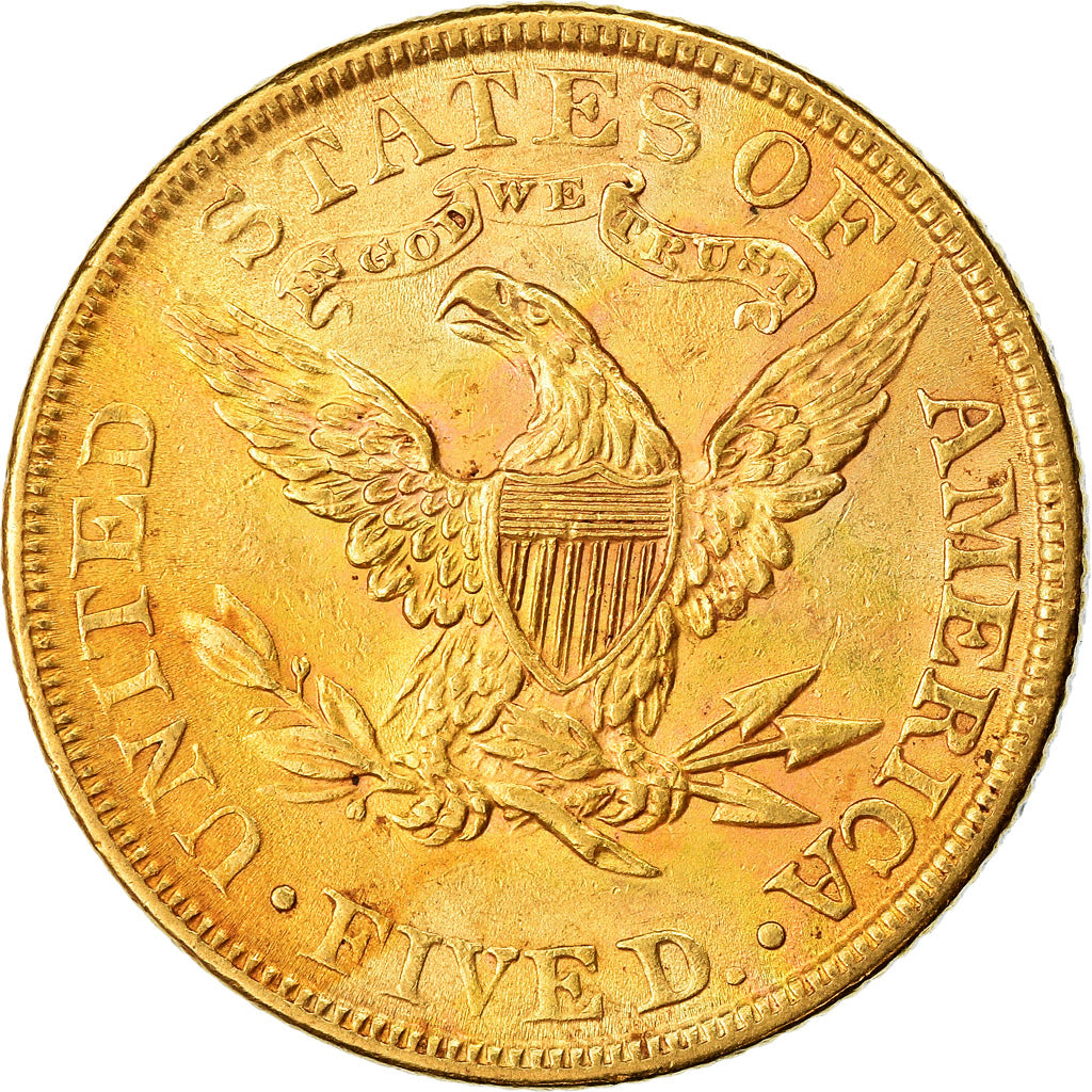 Moneta, Stati Uniti, Coronet Head, $5, Half Eagle, 1900, U.S. Mint