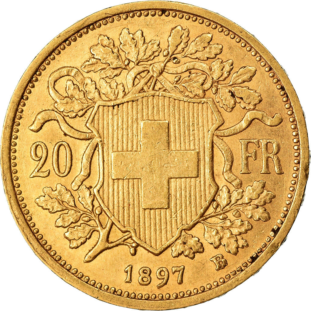 Moneda, Suiza, 20 Francs, 1897, Bern, EBC, Oro, KM:35.1