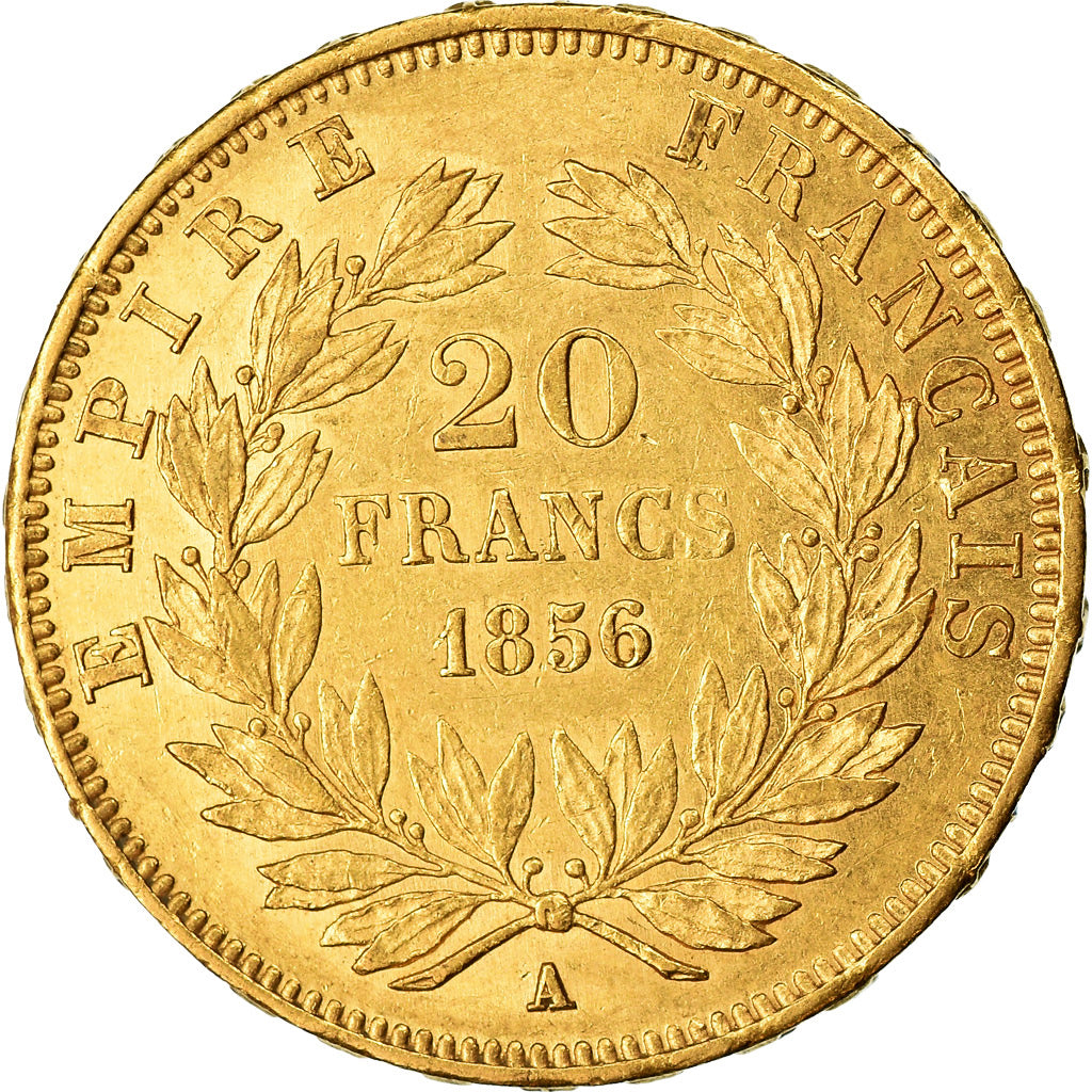 Monnaie, France, Napoleon III, Napoléon III, 20 Francs, 1856, Paris, SUP, Or