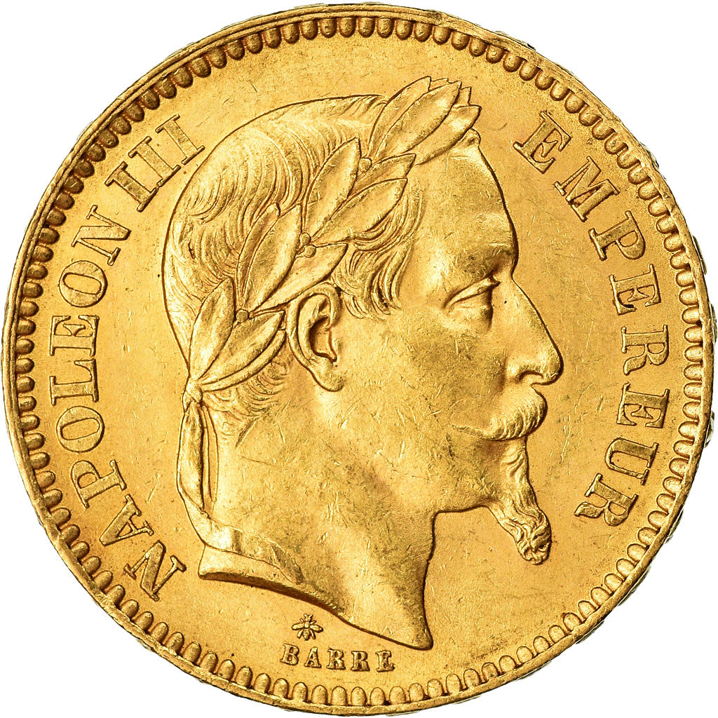 Coin, France, Napoleon III, Napoléon III, 20 Francs, 1864, Paris, MS(60-62)