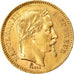 Moeda, França, Napoleon III, 20 Francs, 1865, Paris, MS(60-62), Dourado