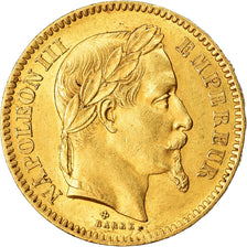 Moneta, Francia, Napoleon III, Napoléon III, 20 Francs, 1866, Strasbourg, SPL-
