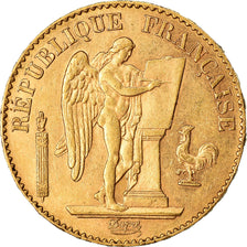 Coin, France, Génie, 20 Francs, 1896, Paris, MS(60-62), Gold, KM:825