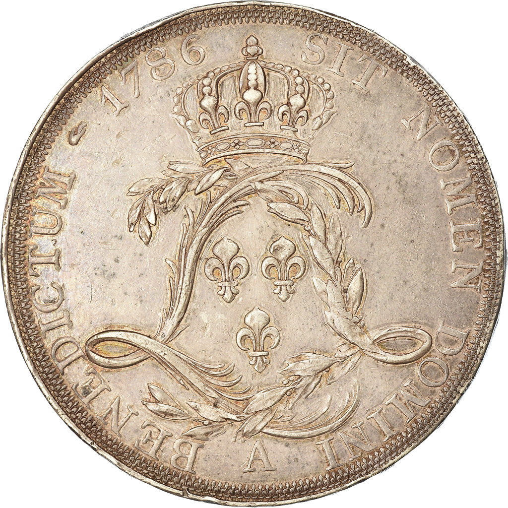 Coin, France, Louis XVI, Ecu de Calonne, Ecu, 1786, Paris, Very rare, AU(50-53)