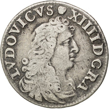 FRANCE, 4 Sols dits « des Traitants », 4 Sols, 1676, Lyon, KM #23...