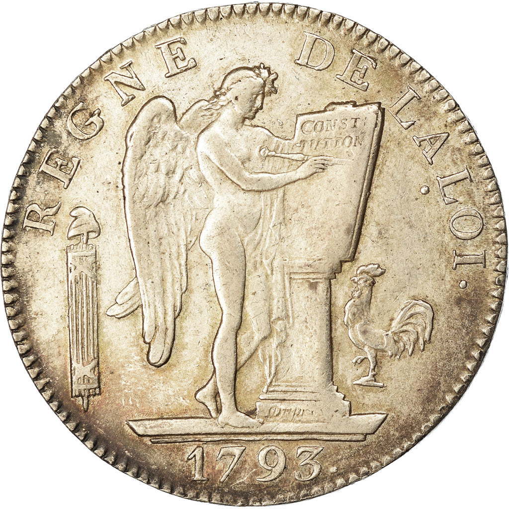 Monnaie, France, Écu de 6 livres françoise, 6 Livres, 1793, Paris, TTB+