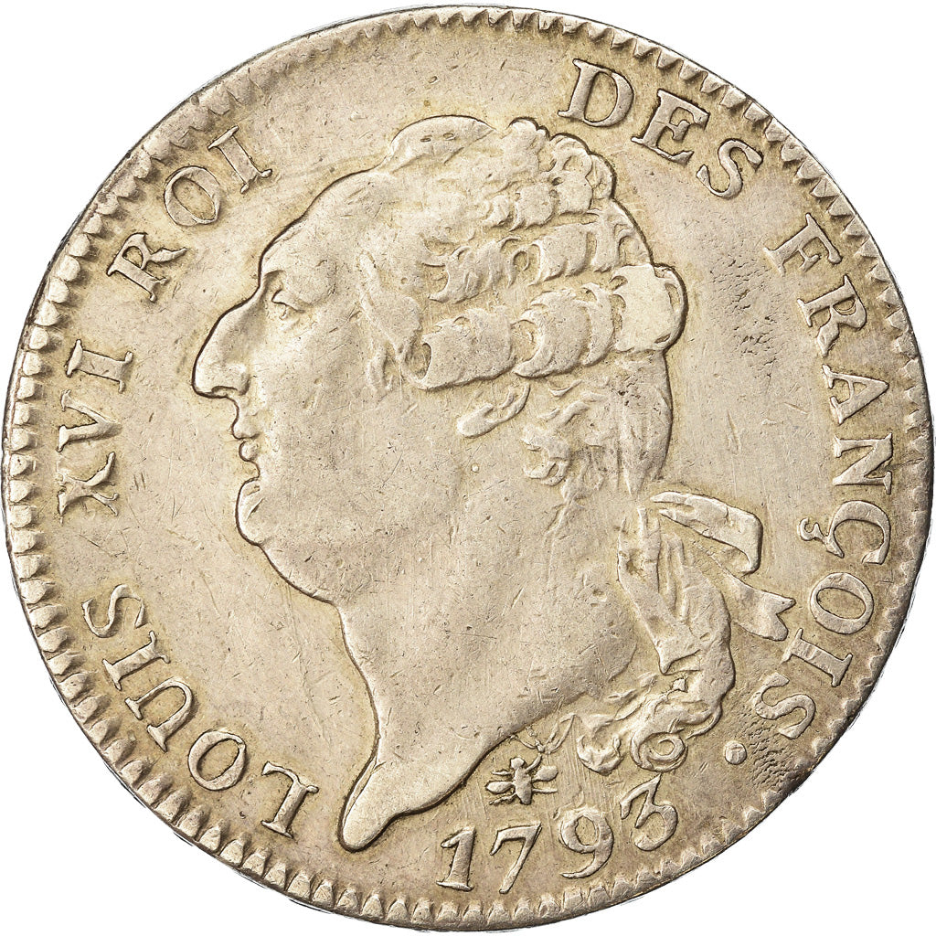 Munten, Frankrijk, Louis XVI, Écu de 6 livres françois, ECU, 6 Livres, 1793
