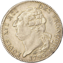 Moneta, Francia, Louis XVI, Écu de 6 livres françois, ECU, 6 Livres, 1793