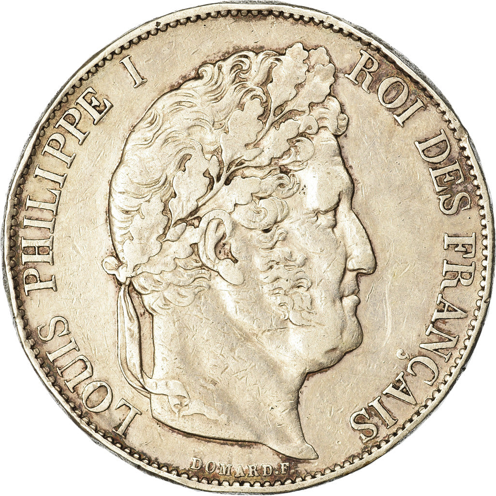 Coin, France, Louis-Philippe, 5 Francs, 1847, Paris, VF(30-35), Silver