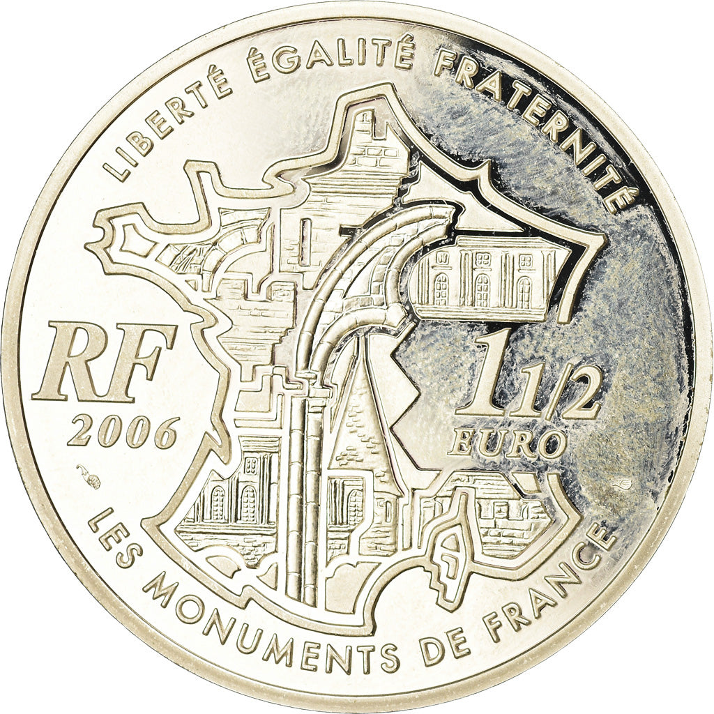 France, 1-1/2 Euro, 2006, BE, MS(65-70), Silver, Gadoury:EU215, KM:1458