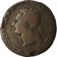 Moneda, Francia, Louis XVI, Liard, Liard, 1790, Lille, BC, Cobre, KM:585.14