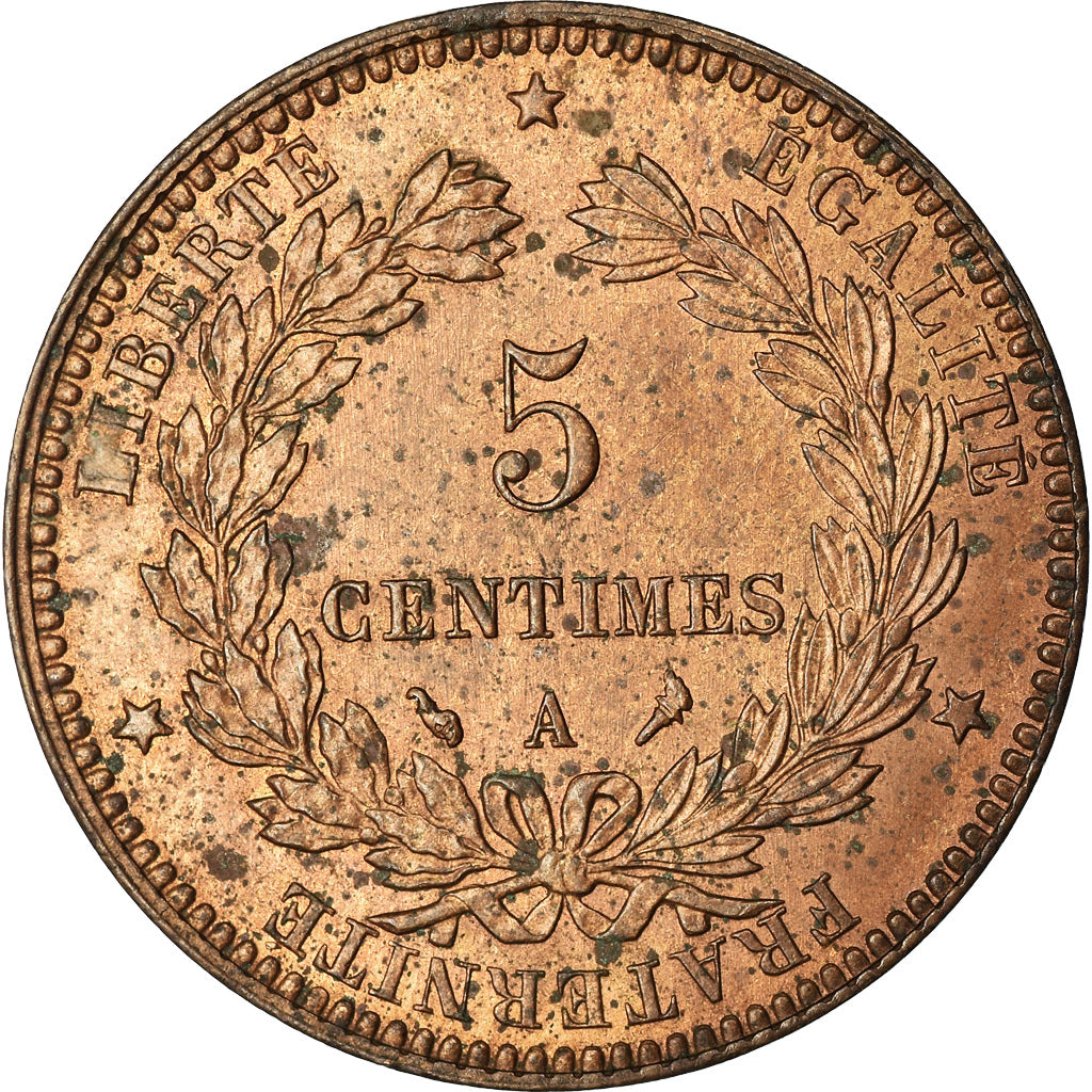 Münze, Frankreich, Cérès, 5 Centimes, 1897, Paris, UNZ, Bronze, KM:821.1