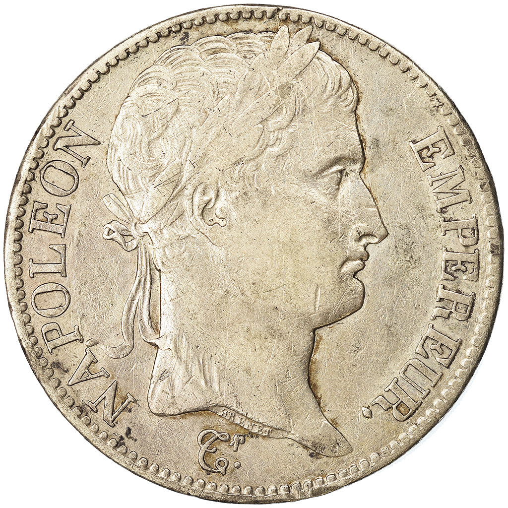 Coin, France, Napoléon I, 5 Francs, 1809, Rouen, EF(40-45), Silver, KM:694.2