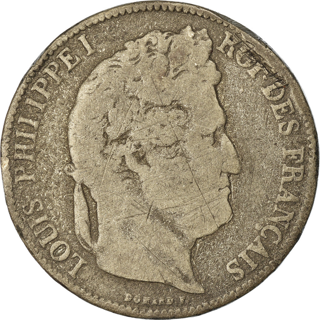Coin, France, Louis-Philippe, 5 Francs, 1843, Lille, Contemporary forgery in