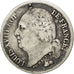 FRANCE, Louis XVIII, 1/2 Franc, 1824, Paris, KM #708.1, VF(20-25), Silver,...