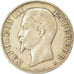 Moneda, Francia, Napoleon III, Napoléon III, 5 Francs, 1856, Paris, BC+, Plata