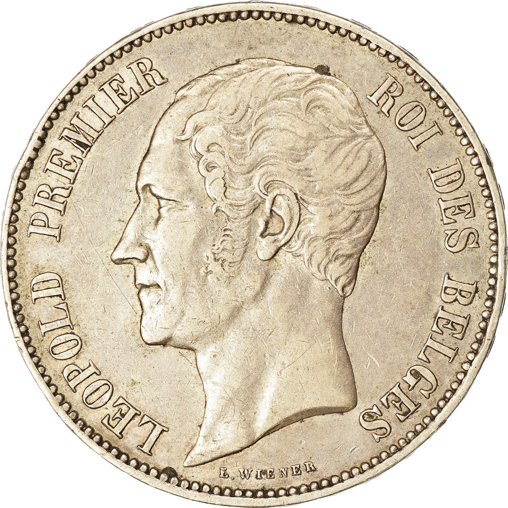 Coin, Belgium, Leopold I, 5 Francs, 1853, EF(40-45), Silver, KM:2.1