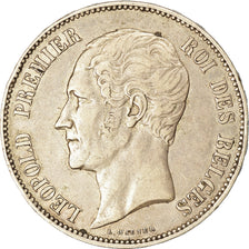 Coin, Belgium, Leopold I, 5 Francs, 1853, EF(40-45), Silver, KM:2.1