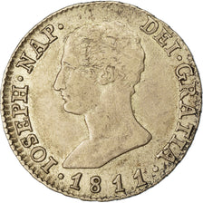 Moneda, España, Joseph Napolean, 4 Réales, 1811, Madrid, MBC, Plata, KM:540.1