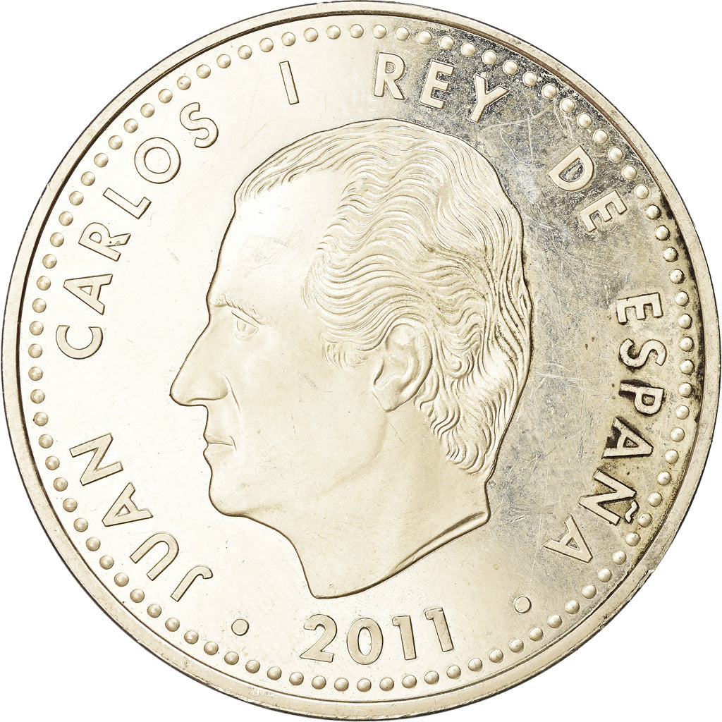 Hiszpania, 10 Euro, 2011, Madrid, MS(60-62), Srebro, KM:1248