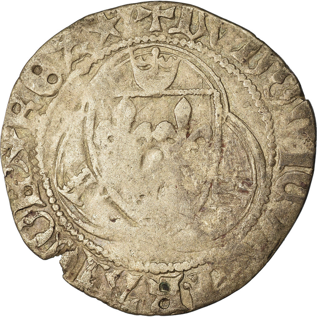 Monnaie, France, Louis XI, Blanc au Soleil, Saint-Lô, TB+, Argent, Duplessy:553