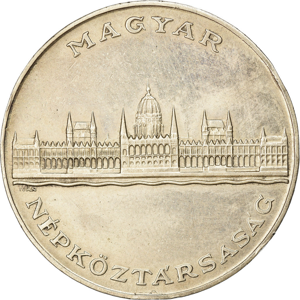 Coin, Hungary, 25 Forint, Huszonot, 1956, Budapest, AU(55-58), Silver, KM:554