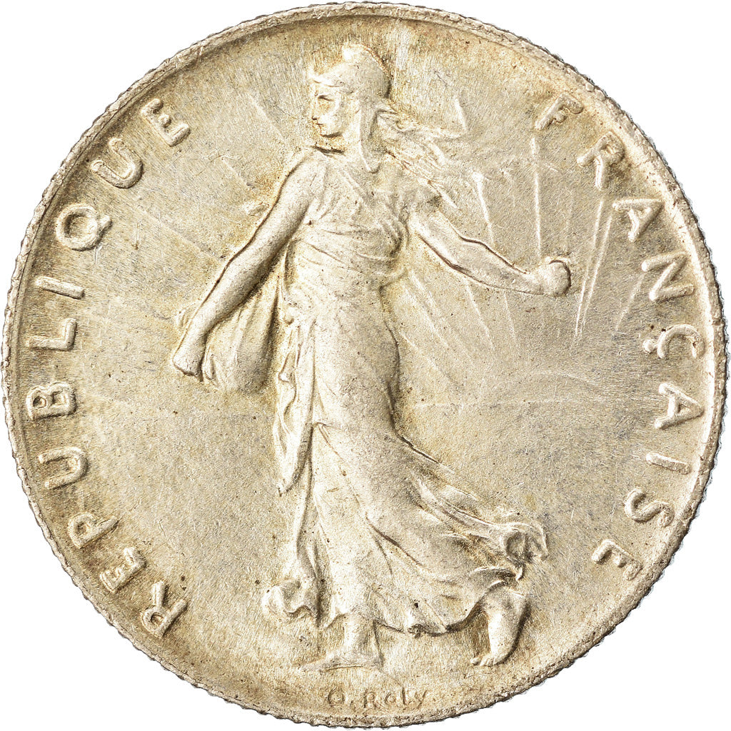 Coin, France, Semeuse, 50 Centimes, 1918, Paris, MS(63), Silver, KM:854