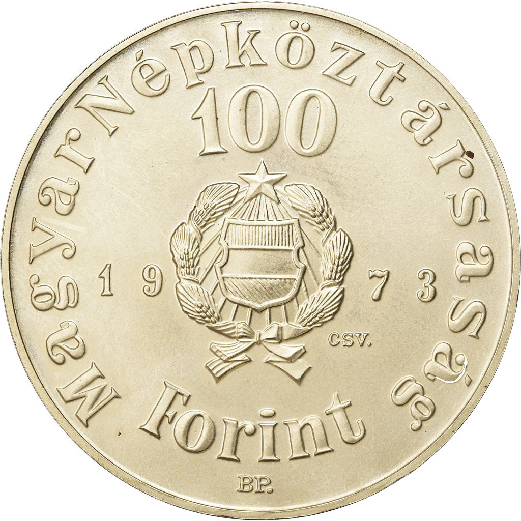 Moneta, Ungheria, 100 Forint, Szaz, 1973, SPL, Argento, KM:600