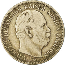 Münze, Deutsch Staaten, PRUSSIA, Wilhelm I, 2 Mark, 1876, Berlin, S+, Silber