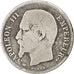 FRANCE, Napoléon III, Franc, 1857, Paris, KM #779.1, VG(8-10), Silver, Gadoury #