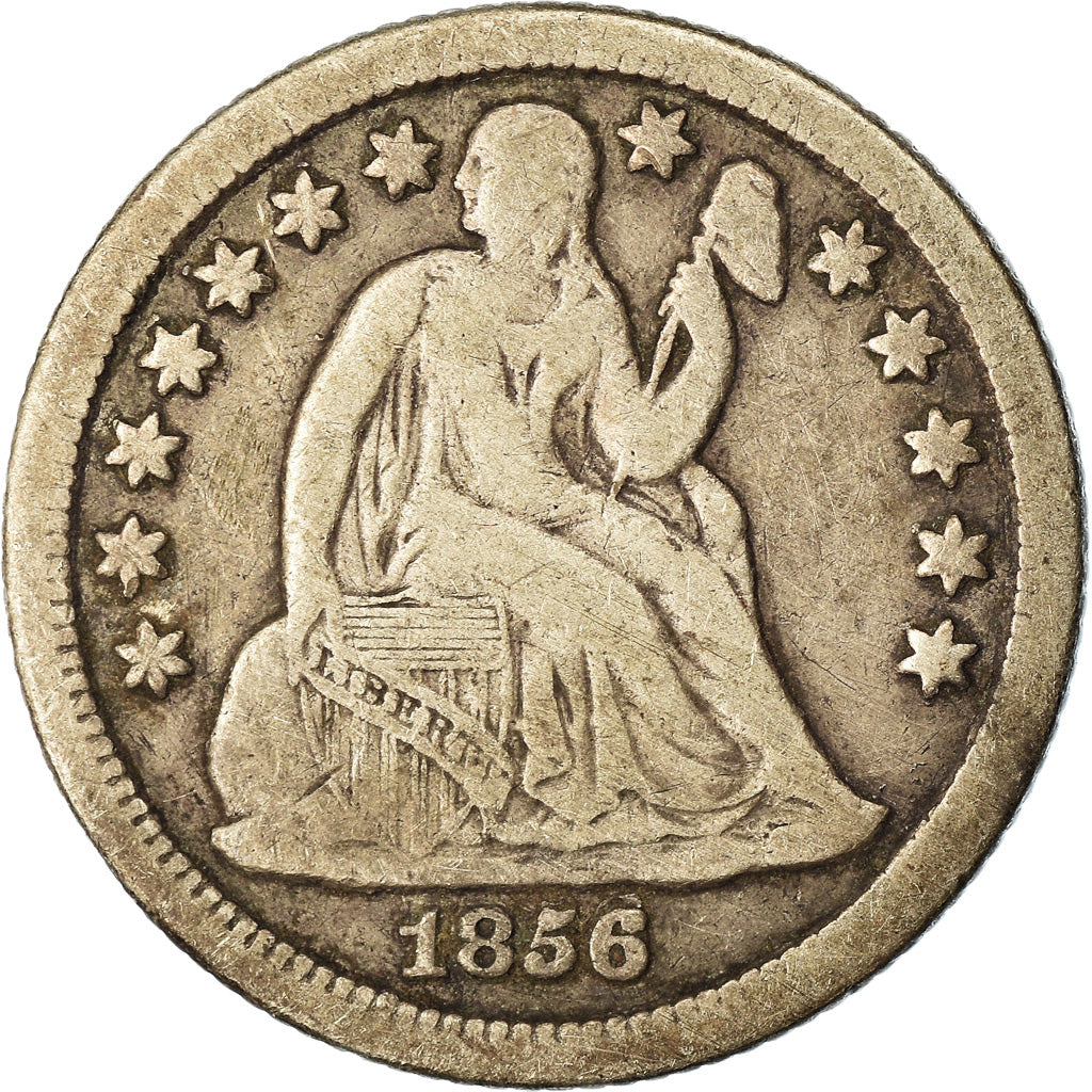 Monnaie, États-Unis, Seated Liberty Dime, Dime, 1856, U.S. Mint, New Orleans