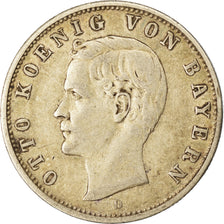 Coin, German States, BAVARIA, Otto, 2 Mark, 1904, Munich, EF(40-45), Silver