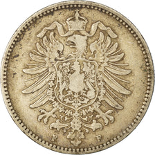 Moneta, GERMANIA - IMPERO, Wilhelm I, Mark, 1881, Stuttgart, MB+, Argento, KM:7