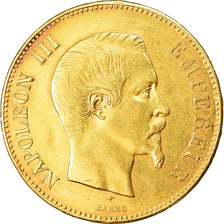 Moeda, França, Napoleon III, 100 Francs, 1857, Paris, EF(40-45), Dourado
