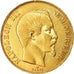 Moneda, Francia, Napoleon III, Napoléon III, 50 Francs, 1857, Paris, MBC, Oro