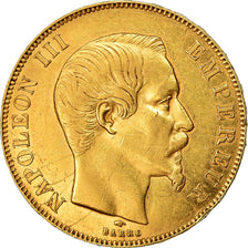 Moneta, Francia, Napoleon III, Napoléon III, 50 Francs, 1859, Paris, BB, Oro