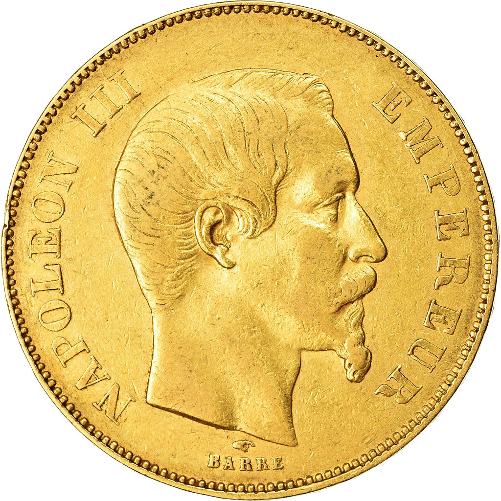 Moeda, França, Napoleon III, Napoléon III, 50 Francs, 1855, Paris, EF(40-45)