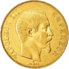 Moneta, Francia, Napoleon III, Napoléon III, 50 Francs, 1855, Paris, BB, Oro