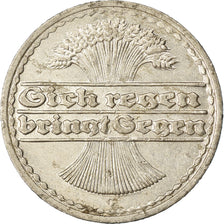 Coin, GERMANY, WEIMAR REPUBLIC, 50 Pfennig, 1921, Karlsruhe, MS(60-62)