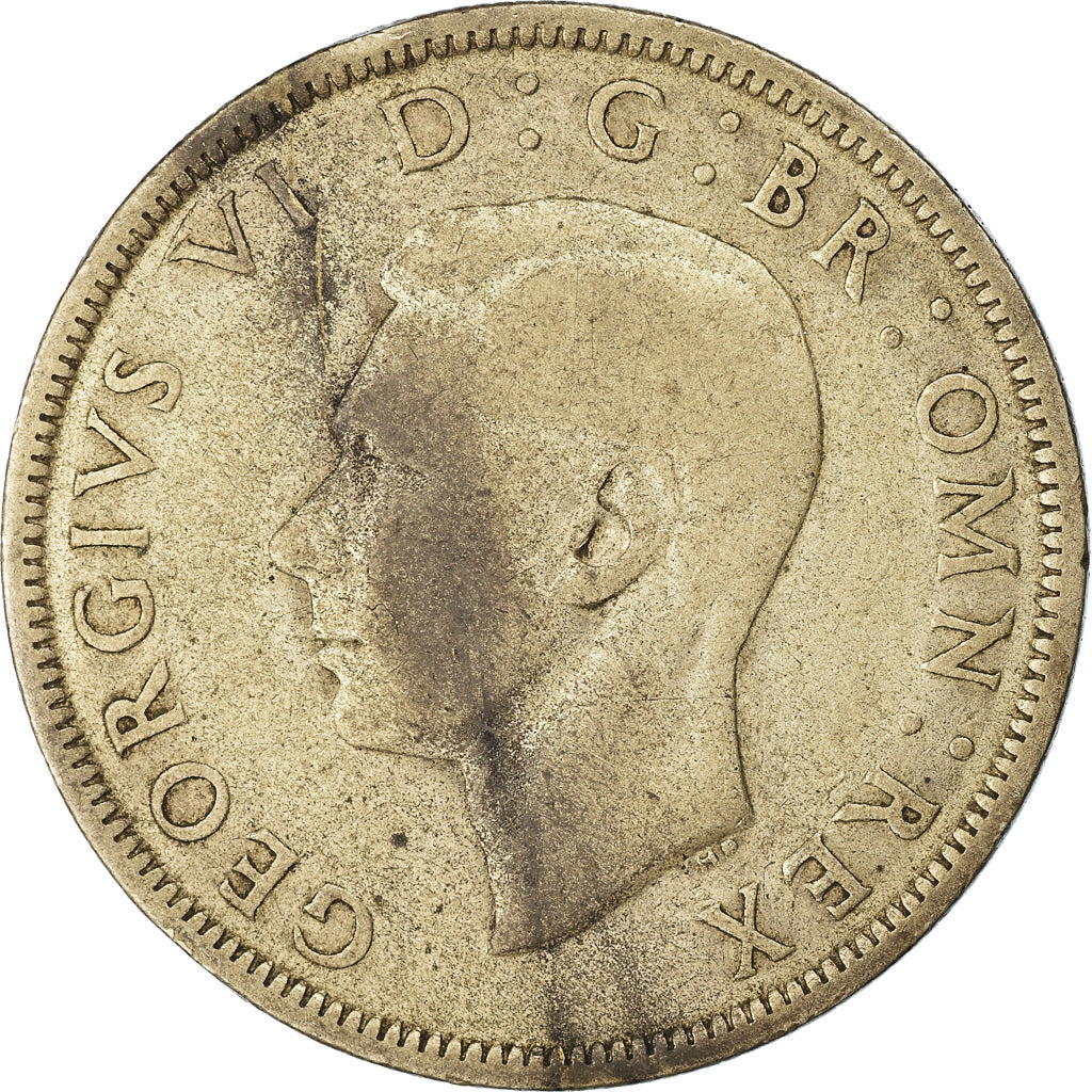 Münze, Großbritannien, George VI, 1/2 Crown, 1941, S+, Silber, KM:856