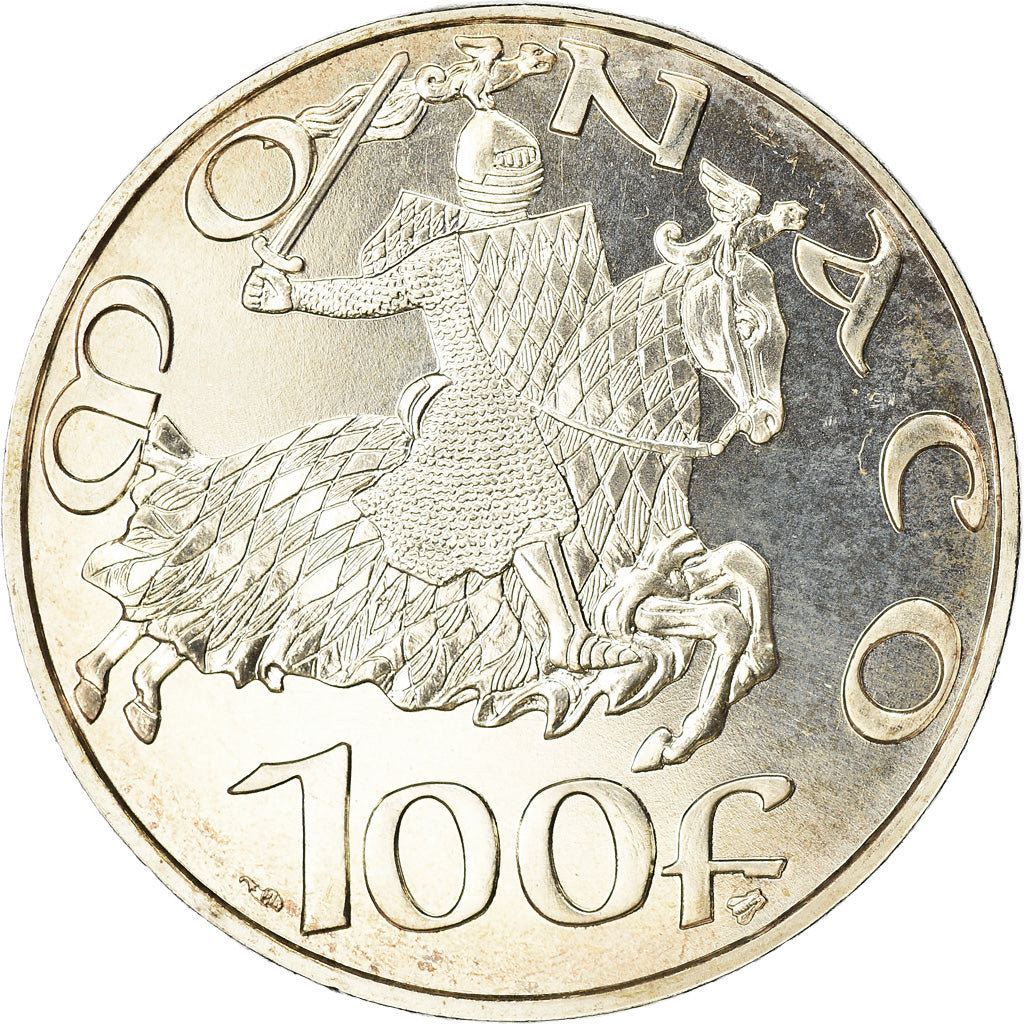 Münze, Monaco, Dynastie des Grimaldi, 100 Francs, 1997, UNZ, Silber, KM:176