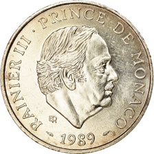 Coin, Monaco, Rainier III, 100 Francs, 1989, MS(60-62), Silver, KM:164