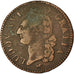 Moneta, Francia, Louis XVI, Sol ou sou, Sol, 1784, Lyon, MB, Rame, KM:578.5