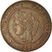 Coin, France, Cérès, 2 Centimes, 1887, Paris, EF(40-45), Bronze, KM:827.1