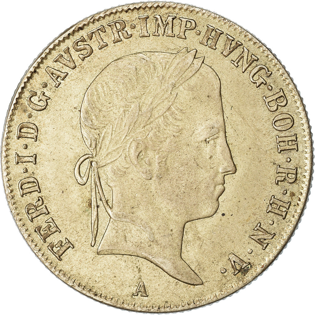 Coin, Austria, Ferdinand I, 20 Kreuzer, 1841, Vienna, AU(50-53), Silver, KM:2208