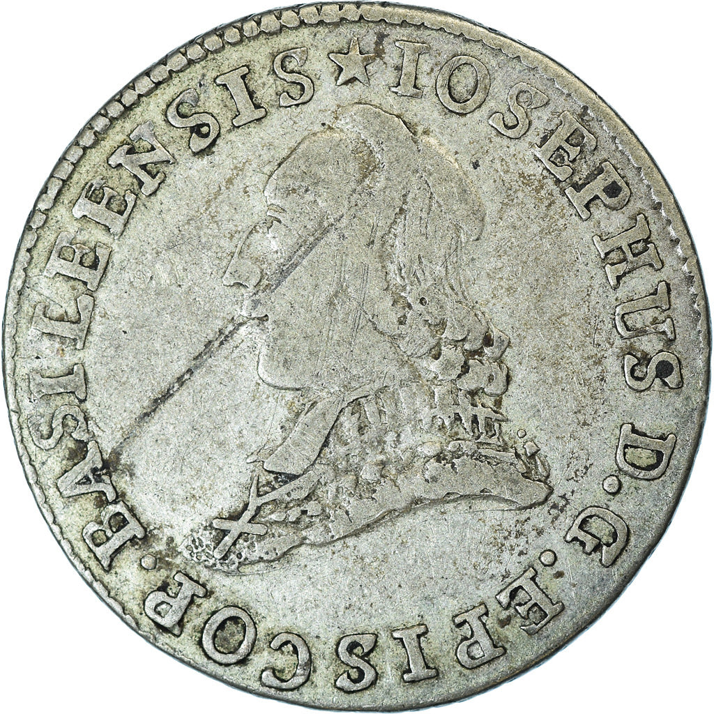 Coin, SWISS CANTONS, BASEL, Joseph Sigismund, 12 Kreuzer, 1787, Basel