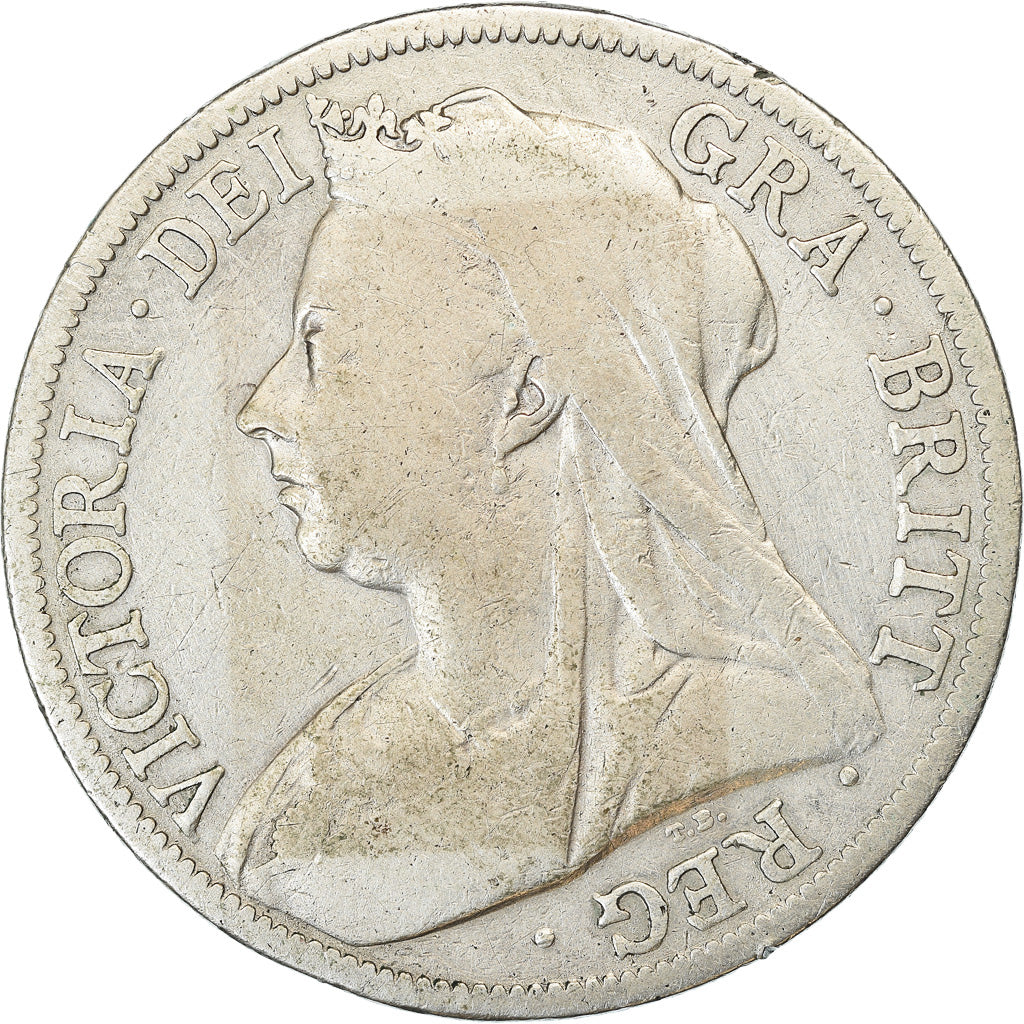 Munten, Groot Bretagne, Victoria, 1/2 Crown, 1894, London, ZG+, Zilver, KM:782